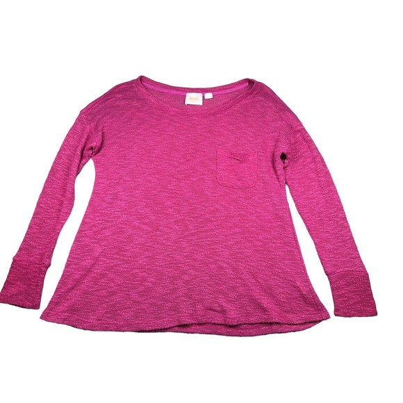 Anthropologie Maeve Pink Loose Knit Top Size Small Sweater - Picture 1 of 6
